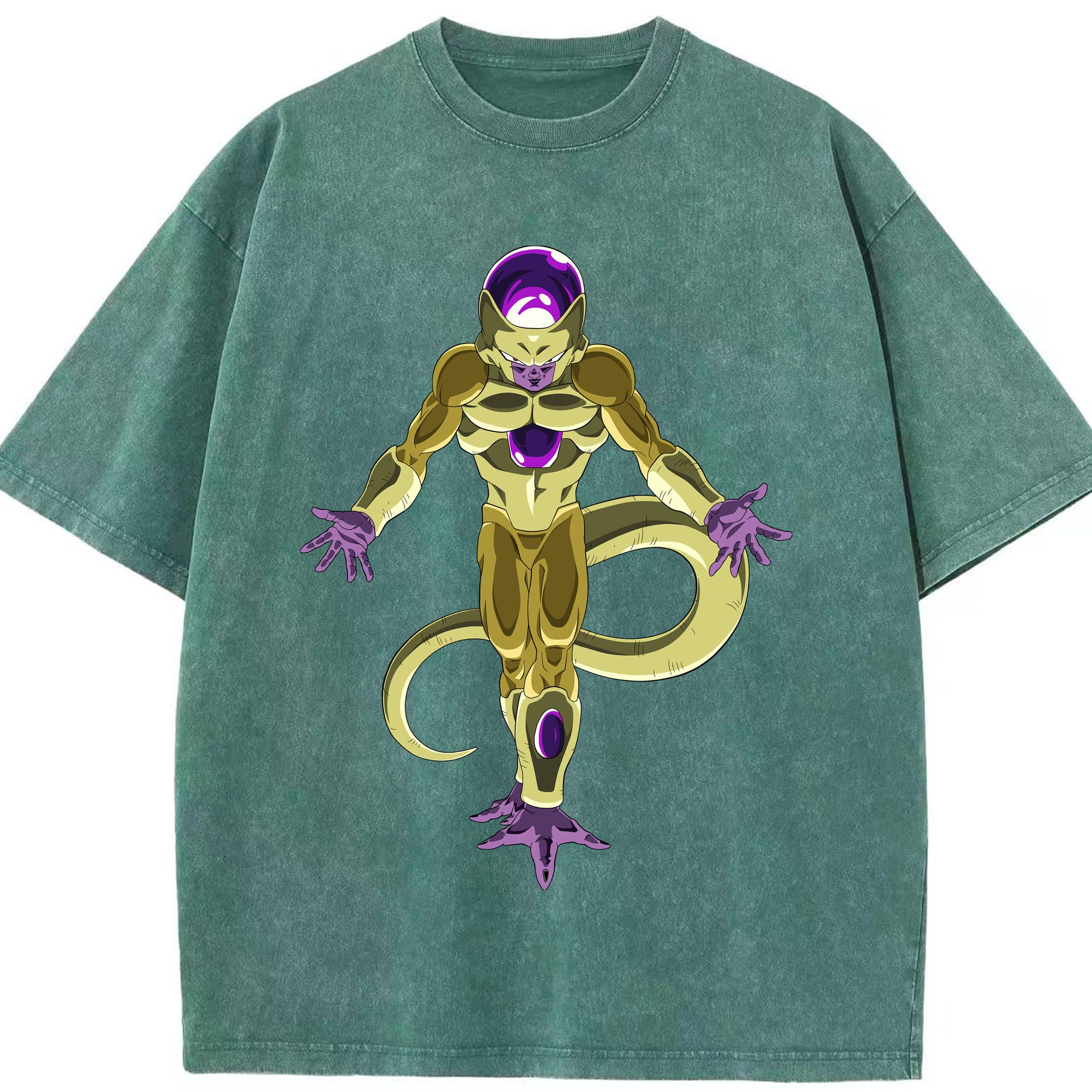（画像用） ドラゴンボール フリーザ DRAGON BALL Frieza 綿100% ヴィンテージ風 半袖Tシャツ（フロントプリント）